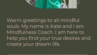 Welcome to my page! ️  | Kate Mindfulness Coach Eng