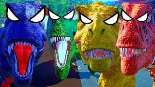 EPIC Colour Pack Carnivore Dinosaurs hunting civillian people scenes !! Jurassic World Evolution