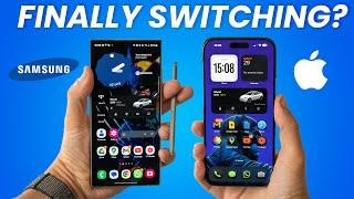 Galaxy S24 Ultra Vs Iphone 16 Pro Max - Lifelong User Switches to....