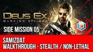 Deus Ex Mankind Divided Walkthrough Side Mission 05 - Samizdat (Stealth Pacifist)