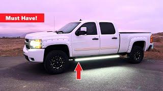 Lumastep M1 Light Up Running Boards Install - Silverado Side Steps