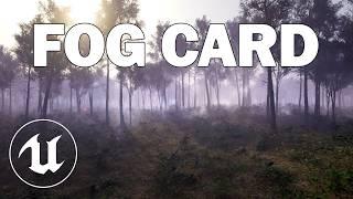 How to Create a Fog Card (& Mist) Material in Unreal Engine 5