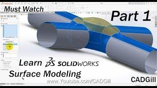 Learning SolidWorks Surface Modeling Part 1