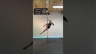 Intermediate Pole Dance Combo // Pole Fitness Tutorial #poledance #polefitness #polecombo