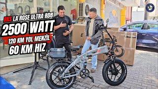 Elektrikli Bisikleti 2500 Watt Gücüne Çevirdik / 120 Km Menzil / 60 Km Hız  #rks