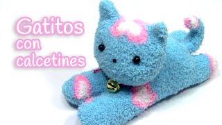 Manualidades: GATITO de PELUCHE hecho con calcetines - Innova Manualidades