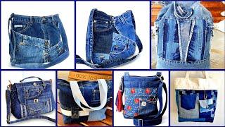 Best Handmade Denim Bag Recycled jeans bags ideas 2024