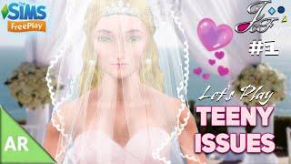 Sims FreePlay AR | SE2 Ep. 1 | LET’S PLAY TEENY ISSUES |  WEDDING DAY