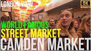 [LONDON_VIEW] WORLD FAMOUS CAMDEN MARKET LONDON l UNIQUE BLEND OF CULTURES 4/FEB/2024️ [5.3K HDR]