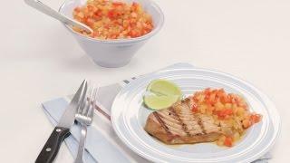 Hawaii Grilled Tuna Steaks with Pineapple Sauce - Savory