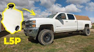 COOLANT LEVEL LOW! Duramax L5P how to replace coolant level sensor and expansion tank