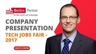 Berlin Partner | Startup Jobs Fair Company Presentation 2017