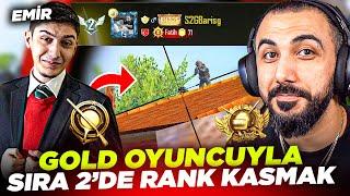 FATİH LİGİ SIRALAMA 2'DE GOLD OYUNCUYLA RANK KASMAK??  (EMİRLE İMKANSIZ OLAY...) | PUBG MOBILE