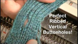 Knitted Vertical Buttonhole by Diana Sullivan