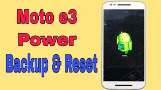 Moto E3 Power Backup and Hard Reset Step by Step