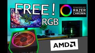 Free razer chroma Synapse from AMD cooler - Aorus fusion - Asus aura / AMD Wraith Prism disassembly