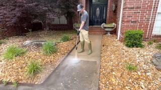 He seemed RELUCTANT when I offered to clean his ENORMOUS driveway at no cost