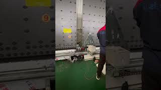 Triangular Insulating Glass Sealing, Special-Shaped Glass #Doubleglazing Sealing Robot #glassmachine