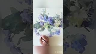 Watercolor Marina Lasaeva #watercolor #tiktok #painting #акварель #水彩 #workinprocess #tiktokvideo