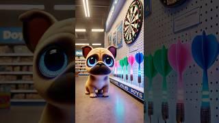 Dog's Special Mission: Buys Glowing toys Darts Just to See Owner Smile!  #shorts #cute #toys