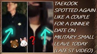 OMG!Taekook Spotted Again Like Couple For Dinner Date On Military Leave(New)#taehyung#jungkook#bts