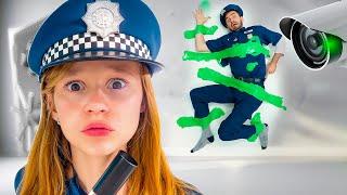 Nastya und eine neue Geschichte einer Polizei Verfolgungsjagd mit ihrem Partner