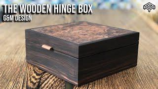 Amazing Veneer on a Ebony Wooden Hinge Jewelry Box | Woodworking