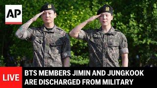 LIVE: BTS members JungKook and Jimin are discharged from South Korea military