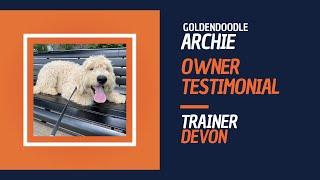 Archie the Goldendoodle Owner Testimonial | Off Leash K9 | Board & Train | Oklahoma