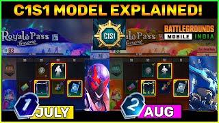 Battlegrounds Mobile India C1S1 New Royal Pass Model Explained | Ranking, New Tiers , New Uc Costing