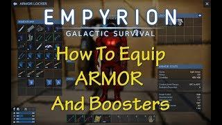 How To Use (Equip) Armor And Boosters | Empyrion Alpha 6