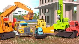 Learn About Construction with Wayne the Bulldozer & Jake the Skid Steer! | A DAY AT WORK