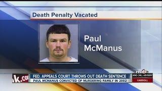 Appeals court orders judge to reverse ruling in McManus death penalty case