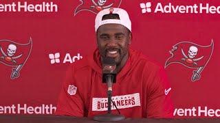 Lavonte David on K.J. Britt’s Trash Talk: ‘I Love It’ | Press Conference | Tampa Bay Buccaneers