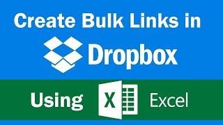 #dropbox #link #bulk #excel how to create bulk image link in dropbox