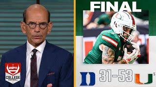 ESPN "Breaking Down" HOW Cam Ward dominates 5 TDs to lead Miami crush Duke 53-31 in CFB Week 10