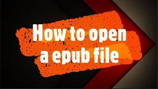 How to open/read a EPUB, MOBI, FB2, CBR file