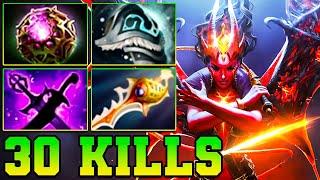 30 Kills QOP Dota 2 Mid Lane Beast - Best Queen Of Pain Dota 2 Pro Gameplay Guide Build 7.37