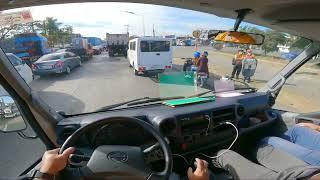 marami na bantay na pulis sa road 10.Pov driving Caloocan city to port area Manila.Hino 300