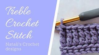 Treble crochet stitch tutorial.