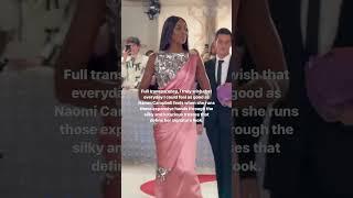 Naomi Campbell wearing Chanel couture at the 2023 Met Gala took me OUT! #shorts