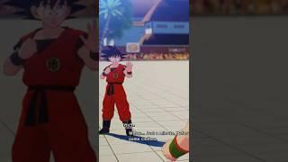 Goku takes off his weighted clothes vs tien #dragonballz #dragonballzkakarot