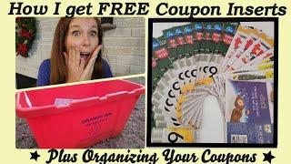 How I get FREE Coupon Inserts Weekly + Storing & Organizing your Coupons with a Photo Album! EASY!