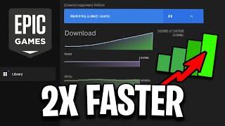 How To INCREASE Epic Games Launcher Download Speed! (2x Faster)