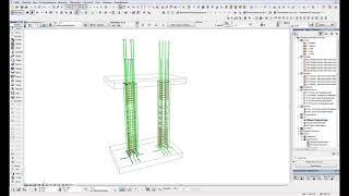 Армирование  колонн в ArchiCAD