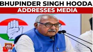 CM Bhupinder Hooda Speaks After Receiving Result Message, Congress Victory Uncertain | India Today