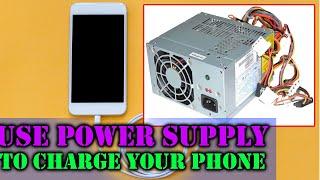 Use power supply to charge your phone | How to use power supply to charge any phone! #charge