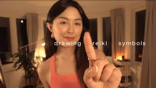 ASMR Reiki | Drawing Reiki Symbols (Hand Movements, Rain Sounds, Soft Spoken)