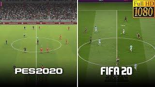 FIFA 20 VS PES 20 Graphics Comparison | Gameplay HD