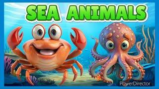 SEA ANIMALS| ENGLISH | SEA ANIMALS Toddlers and Pre school children - BabyBubbleTv